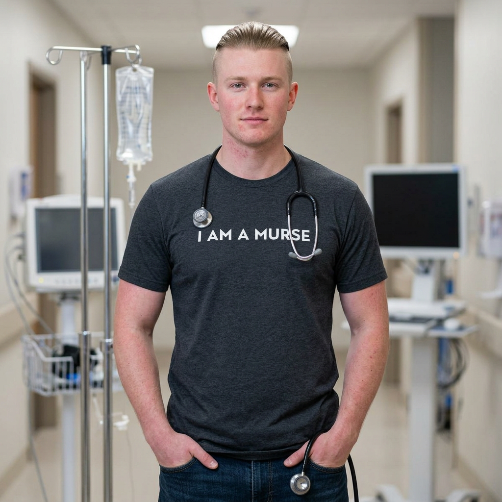 Male Nurse Gift Tee — Figs Shirt Alternative for Healthcare Workers