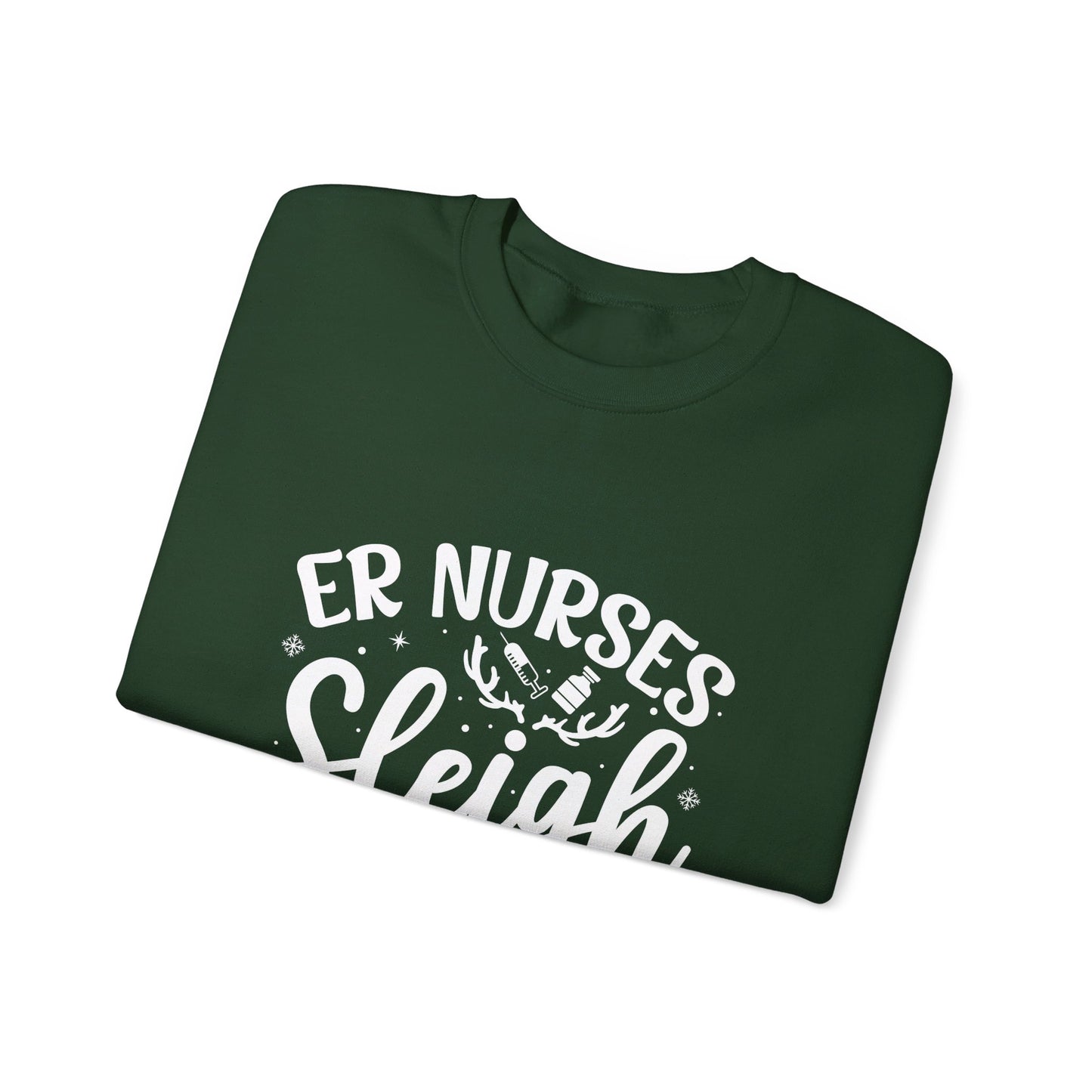 ER Nurses Sleigh - Medical Sweatshirt - Pullover