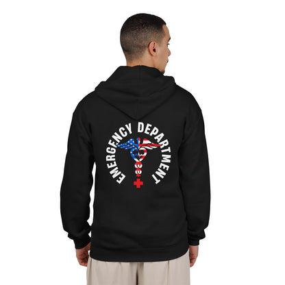Emergency Department Flag Caduceus Full-Zip Hoodie