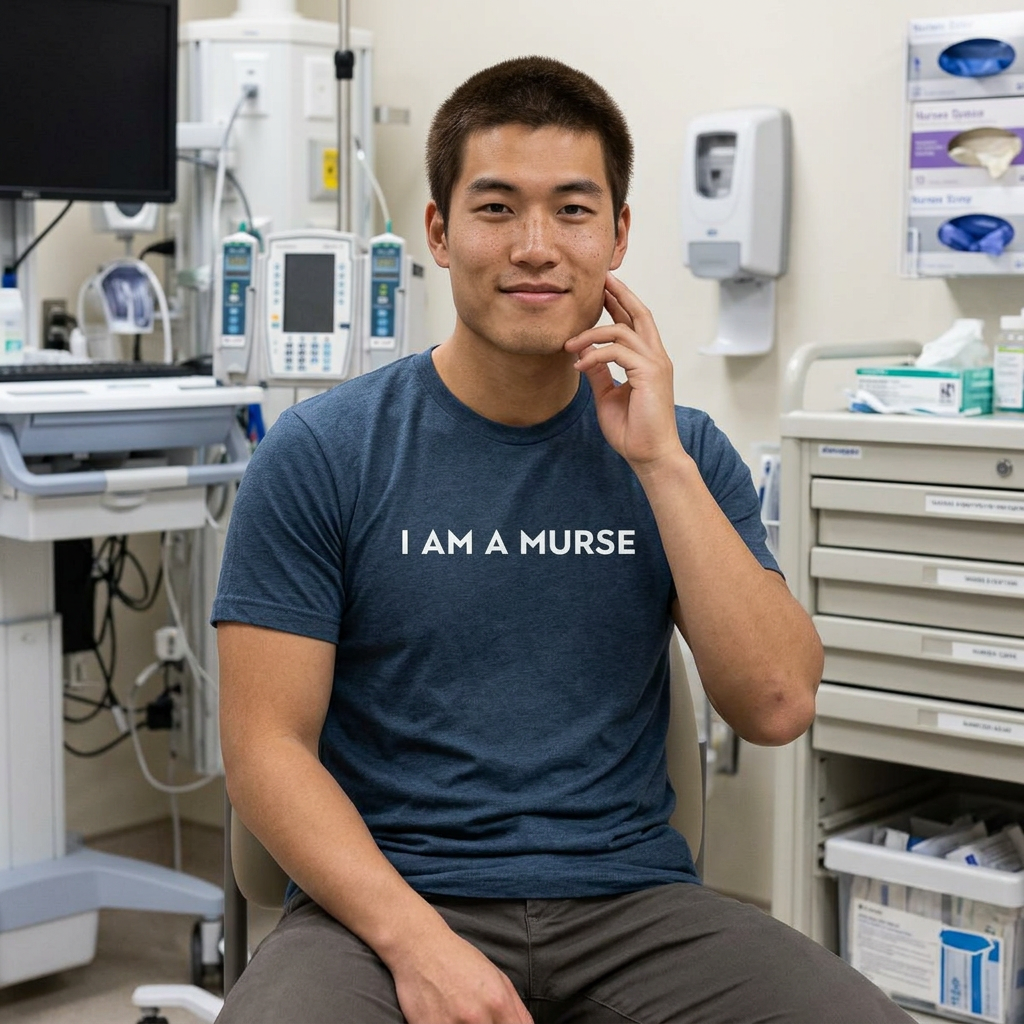 Male Nurse Gift Tee — Figs Shirt Alternative for Healthcare Workers