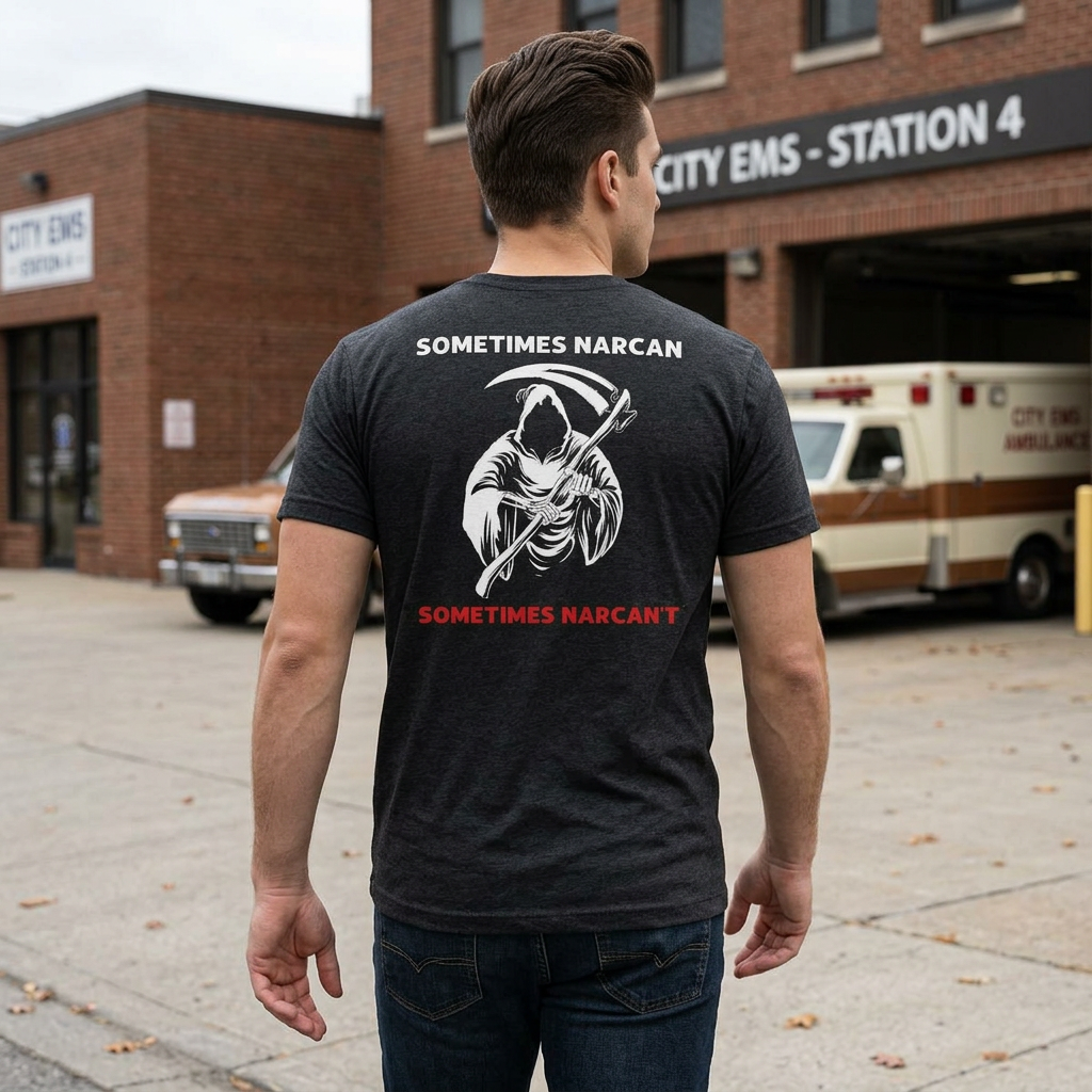 Dark Humor EMT Tee — Funny EMS Paramedic & ER Nurse Shirt for Medical Personnel
