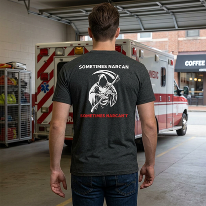 Dark Humor EMT Tee — Funny EMS Paramedic & ER Nurse Shirt for Medical Personnel