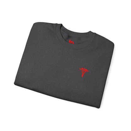 Emergency Department Sweatshirt — Caduceus Back Design, Gift for Nurses & ED Staff