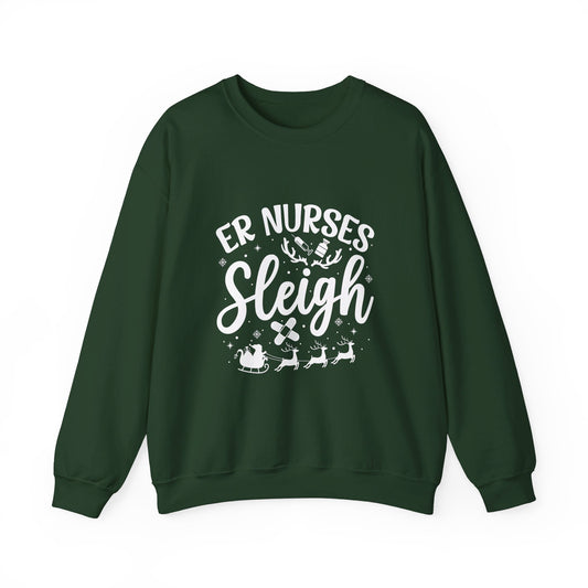 ER Nurses Sleigh - Medical Sweatshirt - Pullover