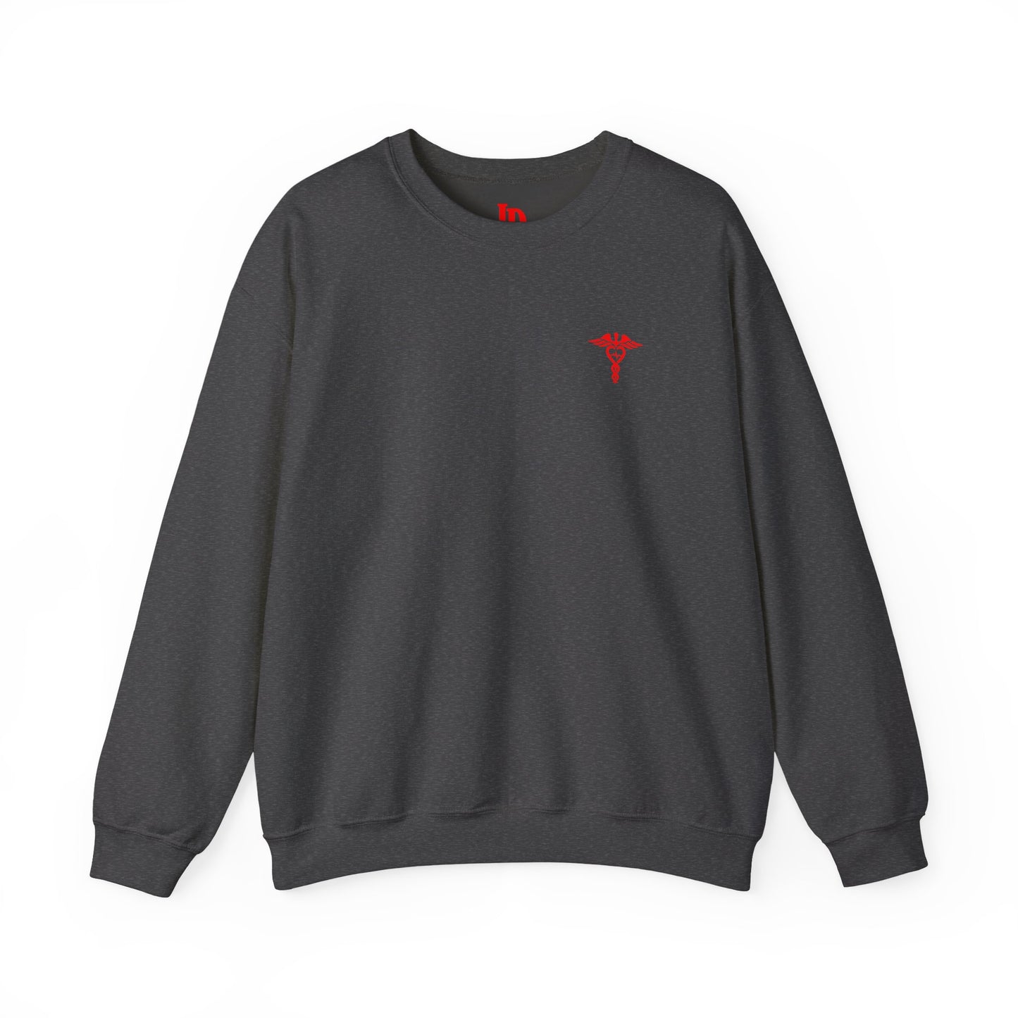 Emergency Department Sweatshirt — Caduceus Back Design, Gift for Nurses & ED Staff