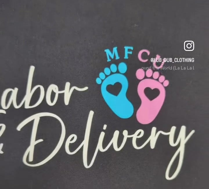 Labor and Delivery jacket back design